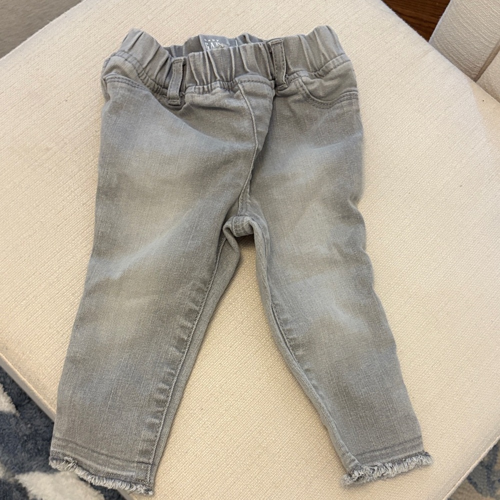 GAP girls gray jeans baby 18-24month